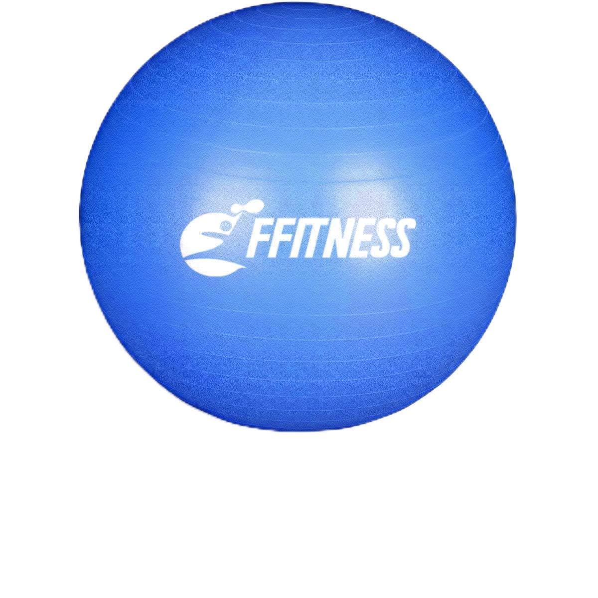 FSTBB95B Total Body Balance Ball | Home Fitness Bigger Fit Ball (Diameter 55 to 95 cm) for Yoga, Pilates, Gym | GymBall | Softball Swiss Anti-Burst Ball (95 cm, Blue)