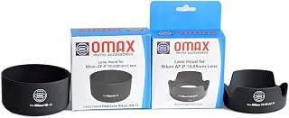 Omax Lens Hood for Nikon af-p 18-55mm & Nikon 70-300mm Lens Combo Offer (Bayonet Type) Price In India