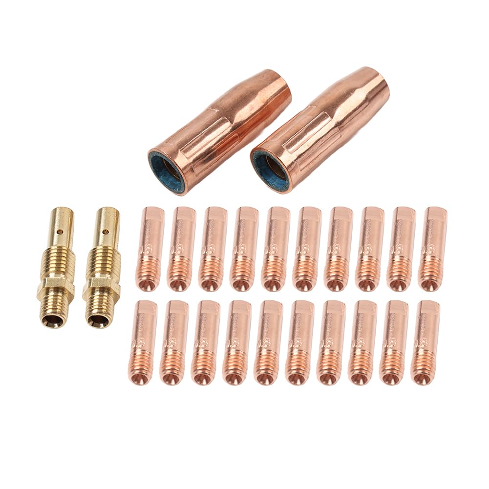 Liru Gas Nozzles MIG Welding Equipment Contact Tip 20Pcs Magnum 100L Mini/#1 11-30(0.030