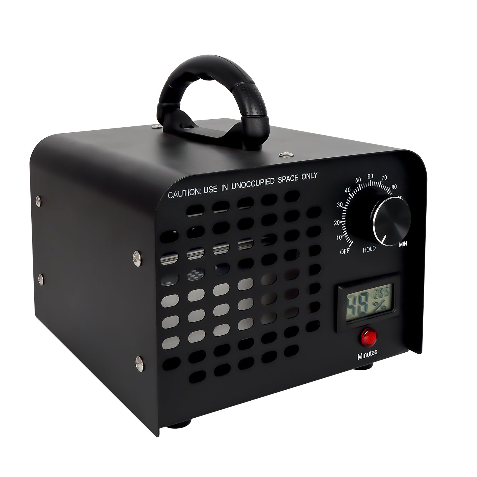 LPQCccY Ozongenerator, 60000mg/h Ozongerät, 120 Min Timer Ozon Luftreiniger, Intelligente Überwachung des Raumklimas Temperatur Ozonisator, Ozone Generator für Auto Wohnung Küche Garagen Gerüche