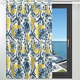ZYMECH Cortinas opacas para dormitorio, estilo Art Nouveau, flores pastel, decoración personalizable, puerta de patio, cortinas opacas para ventana, bloqueo de ruido, cortinas y cortinas de 72