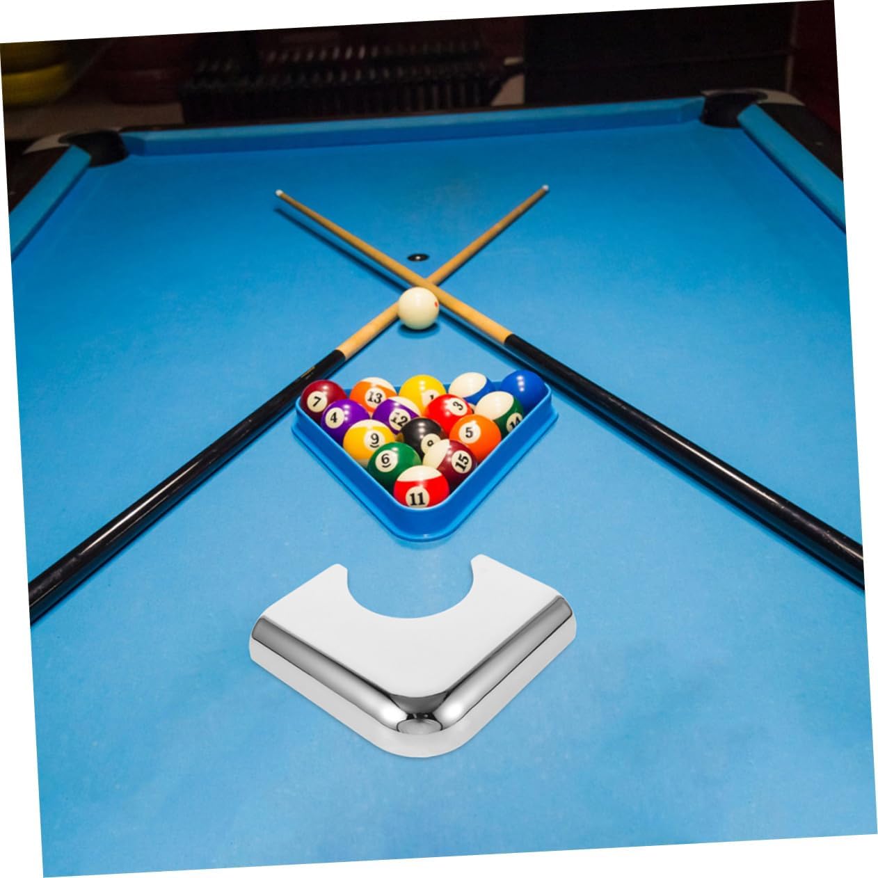 Mikikit 2pcs Billiard Table Corner Guards Caps for Pool Table Easy Install Corner Preservation for Home and