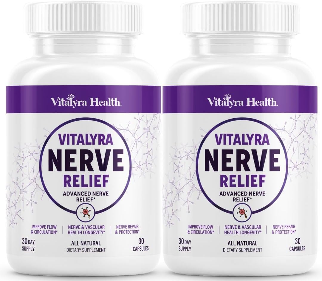Vitalyra Nerve Support - Alpha Lipoic Acid, Magnesium & CoQ10, Vegan