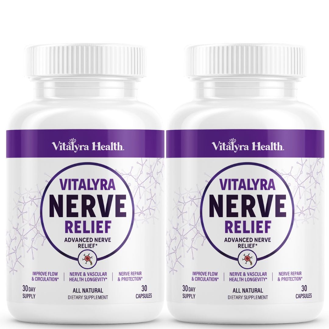 Vitalyra Nerve Support Supplement with Alpha Lipoic Acid and CoQ10, Vegan