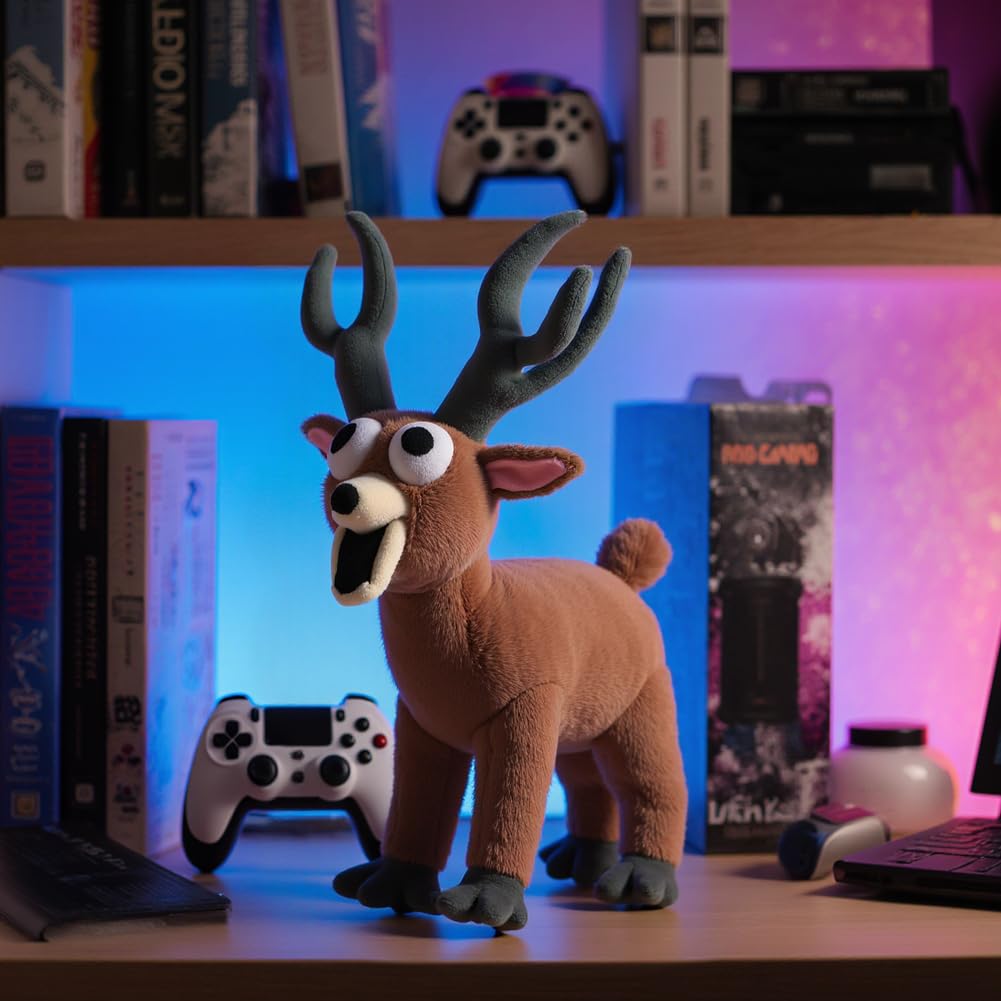 Kouipoie 99 Nights In The Forest Plush Toy,The Deer Villain Collectible Soft Toy,Game-Inspired Stuffed Animal For Kids & Adults,Cuddly Plushie Gift For Christmas,Halloween & Birthdays. (14.8IN) - Image 4