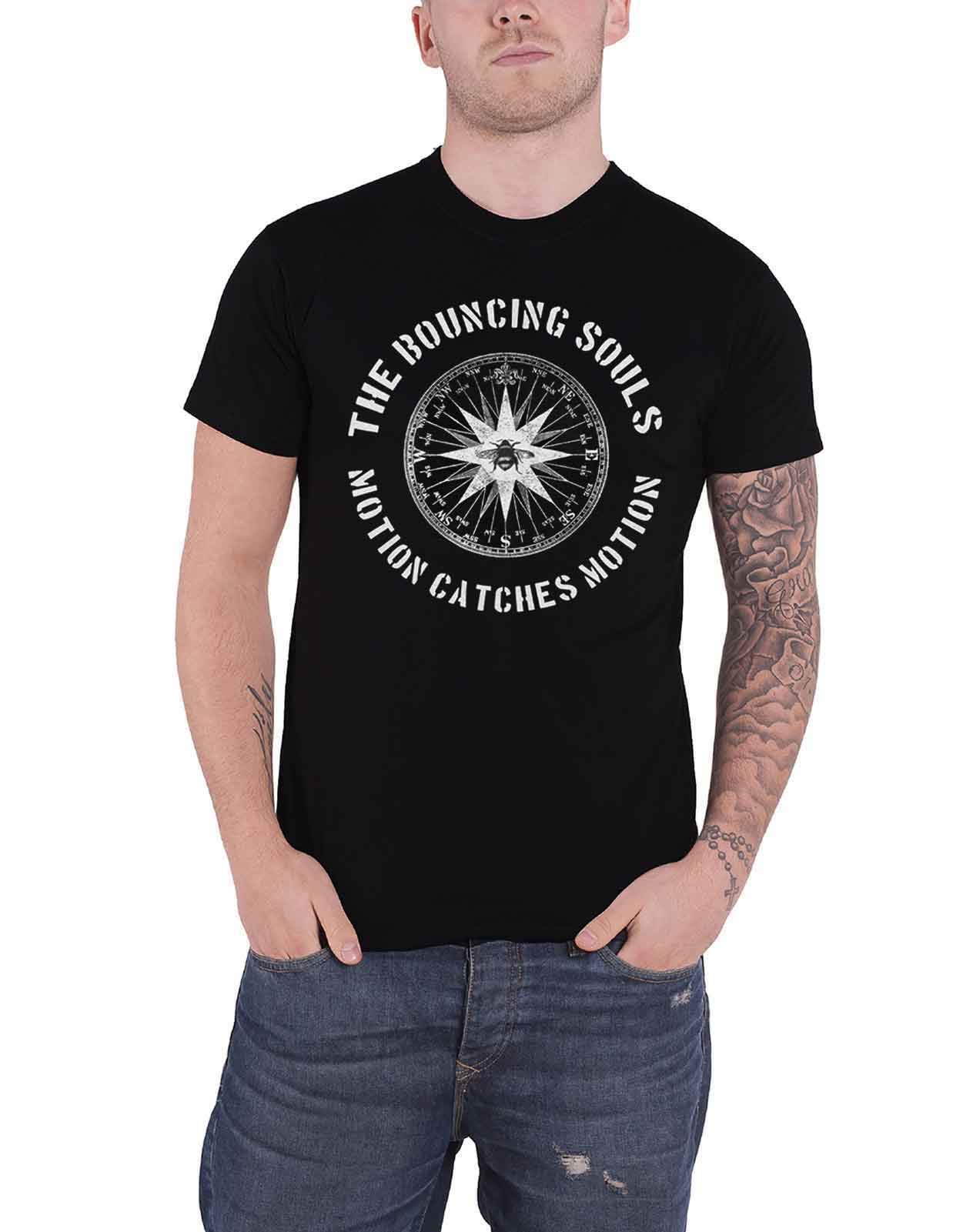 Plastic Head Men's Black The Bouncing Souls T Shirt Compass Band Logo Official Xxl