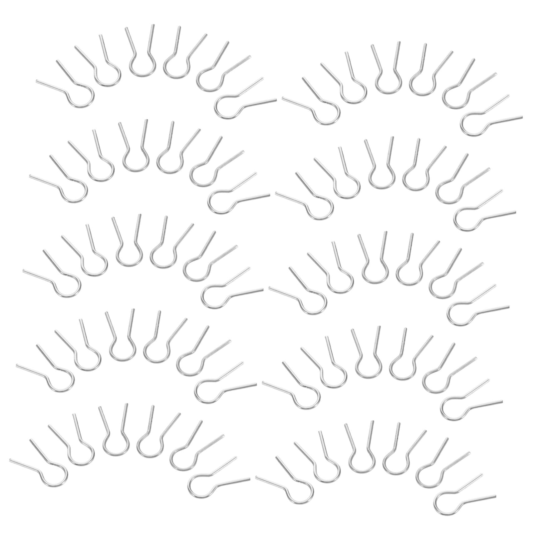 VILLCASE 100pcs R-Type High Temp Kiln Hanging Pins Ceramic Firing Needles for Pottery Jewelry Crafting DIY Projects