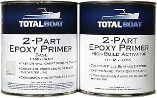 TotalBoat 2-Part Marine Epoxy Primer (Off White High Build Primer, Quart)