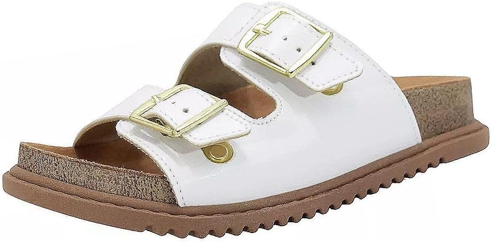 Sandália Papete Duas Fivelas Infantil Feminina Molekinha