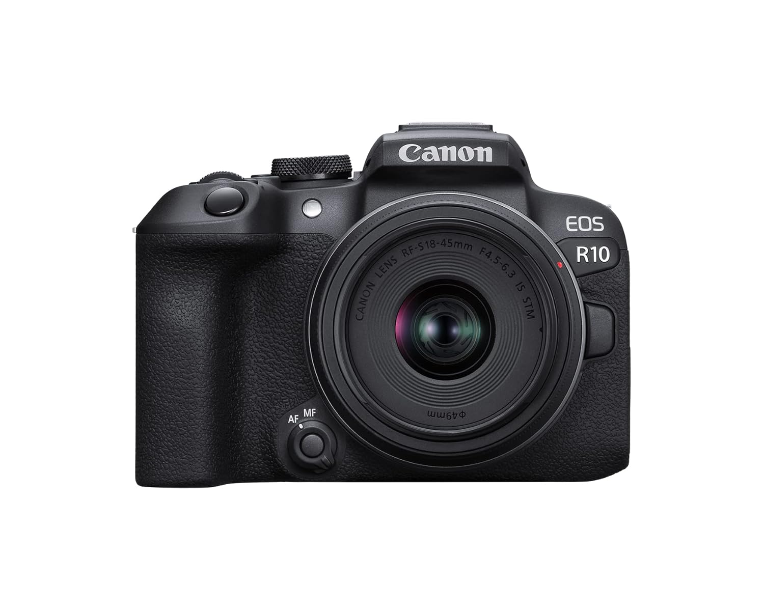 Canon EOS R10 24.2MP RF-S18-45mm f/4.5-6.3 is STM Mirrorless Camera (APS-C Sensor,4K UHD Video) – Black