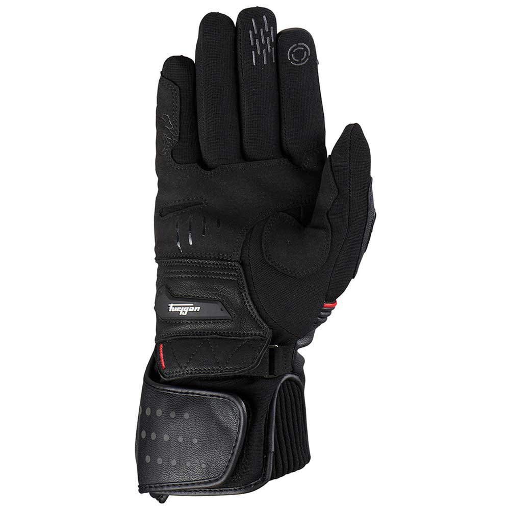 Furygan Dirt Road - Gants Moto Homme - Waterproof - Cuir - Gants tactiles - Touring et Aventure - Toutes Saisons - Respirant avec Doublure Thermique
