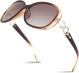 Sunier S85 Women's Polarized Oversized Sunglasses - Trendy Fashion Shades with UV400 Protection