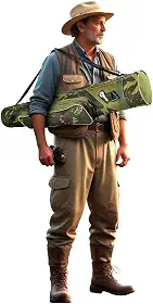 Capa Bolsa Porta Varas Telescópicas Molinete Carretilha com Bolso Alça de Ombro Transporte Proteção Pescador Tralhas Linhas Anzol Profissonal