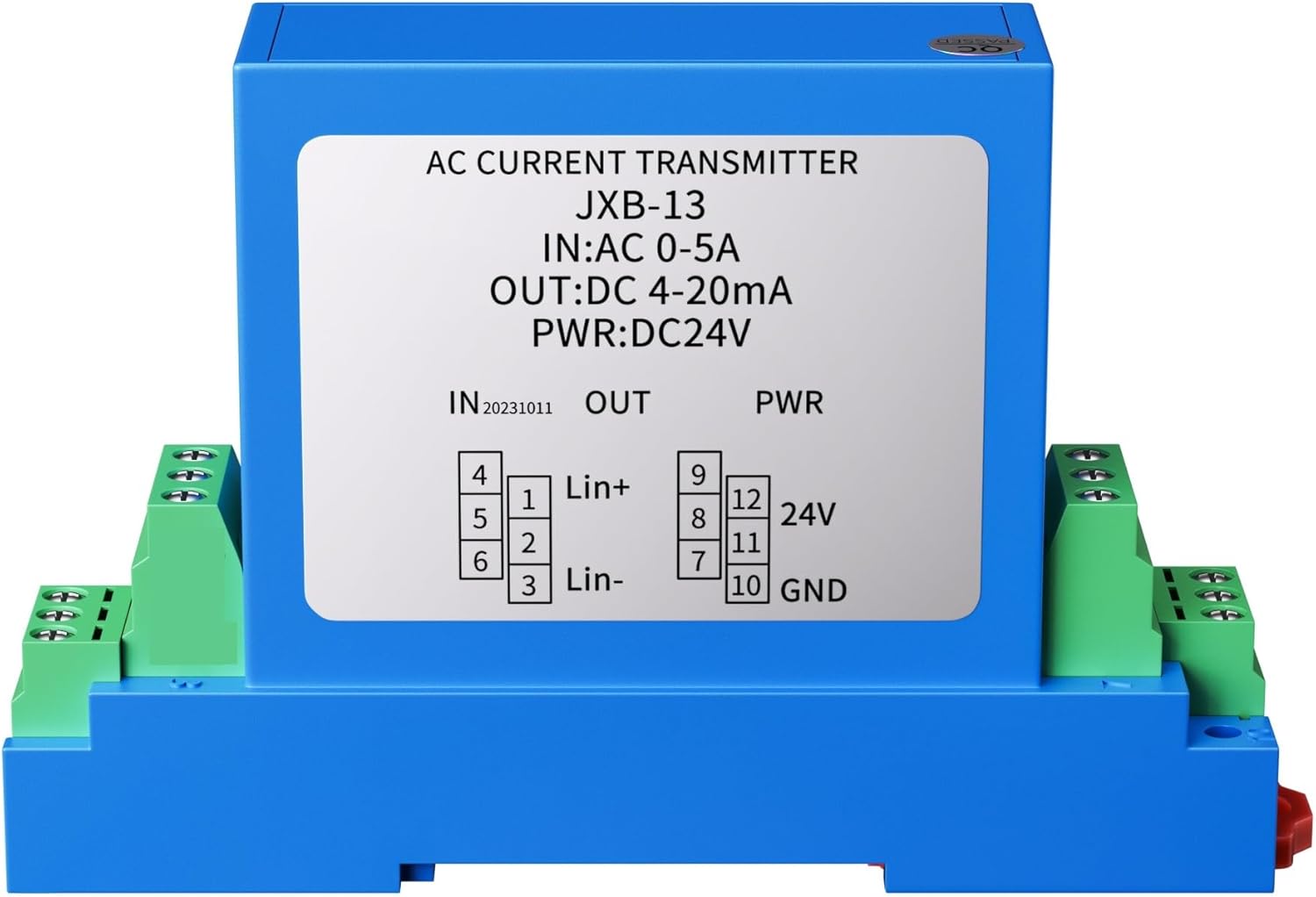 DC 24V DC Current Transmitter 4-20MA RS485 AC Current Sensor 0-5V Quick Response 0-10V 5A 10A 20A AC Current Transducer(0-10V Output,DC 0-2A_24V DC)