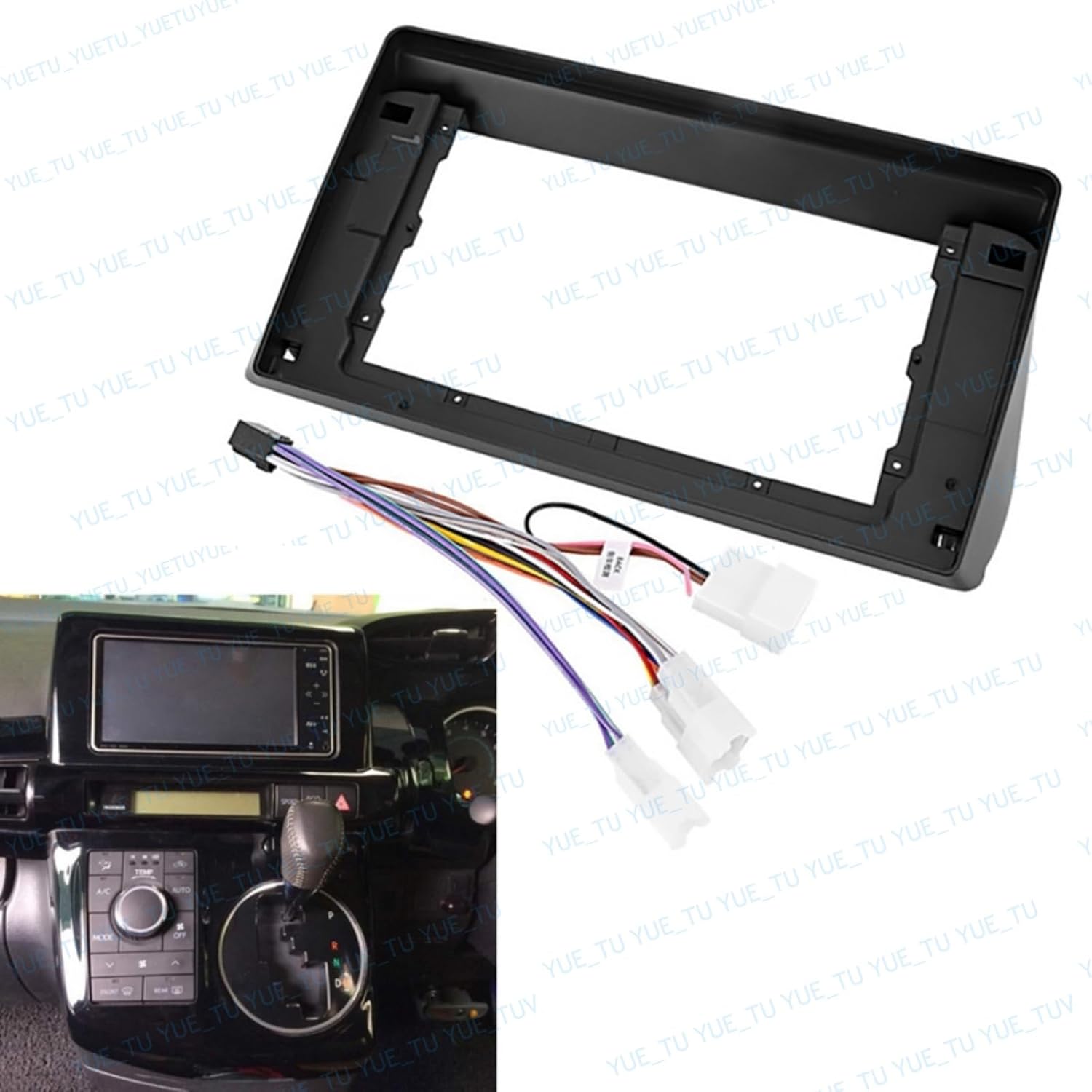 10.1inch 2DIN Installation Dash Kit fits for Toyota Wish 2009-2012 Aftermarket Android Car Radio Stereo Mounting Fascia Panel