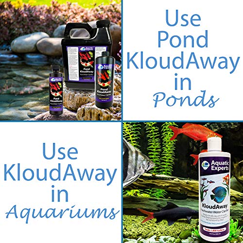 Aquatic Experts KloudAway Freshwater Pond Water Clarifier - Clears Cloudy Water, Water Clarifier for Fish Pond, Made in USA (500 ml - Treats 5,000 Gallons) - Thumbnail 4