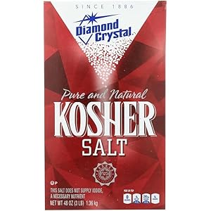 Diamond Crystal Kosher Salt Flakes, Pure, Natural & Maximum Flavor, 3 Lb, 48 Ounce (Pack of 1)