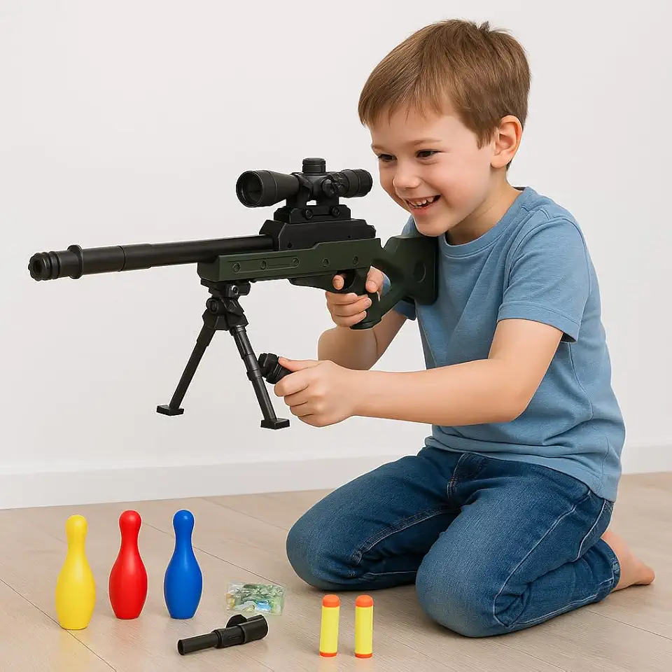 Arma De Brinquedo Fuzil M16 Gel Tiro ao Alvo
