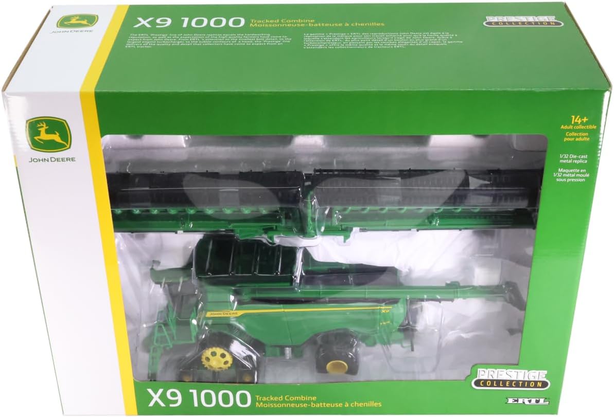 John Deere 1/32 X9 1000 Prestige Collection Tracked Combine Toy - LP77346