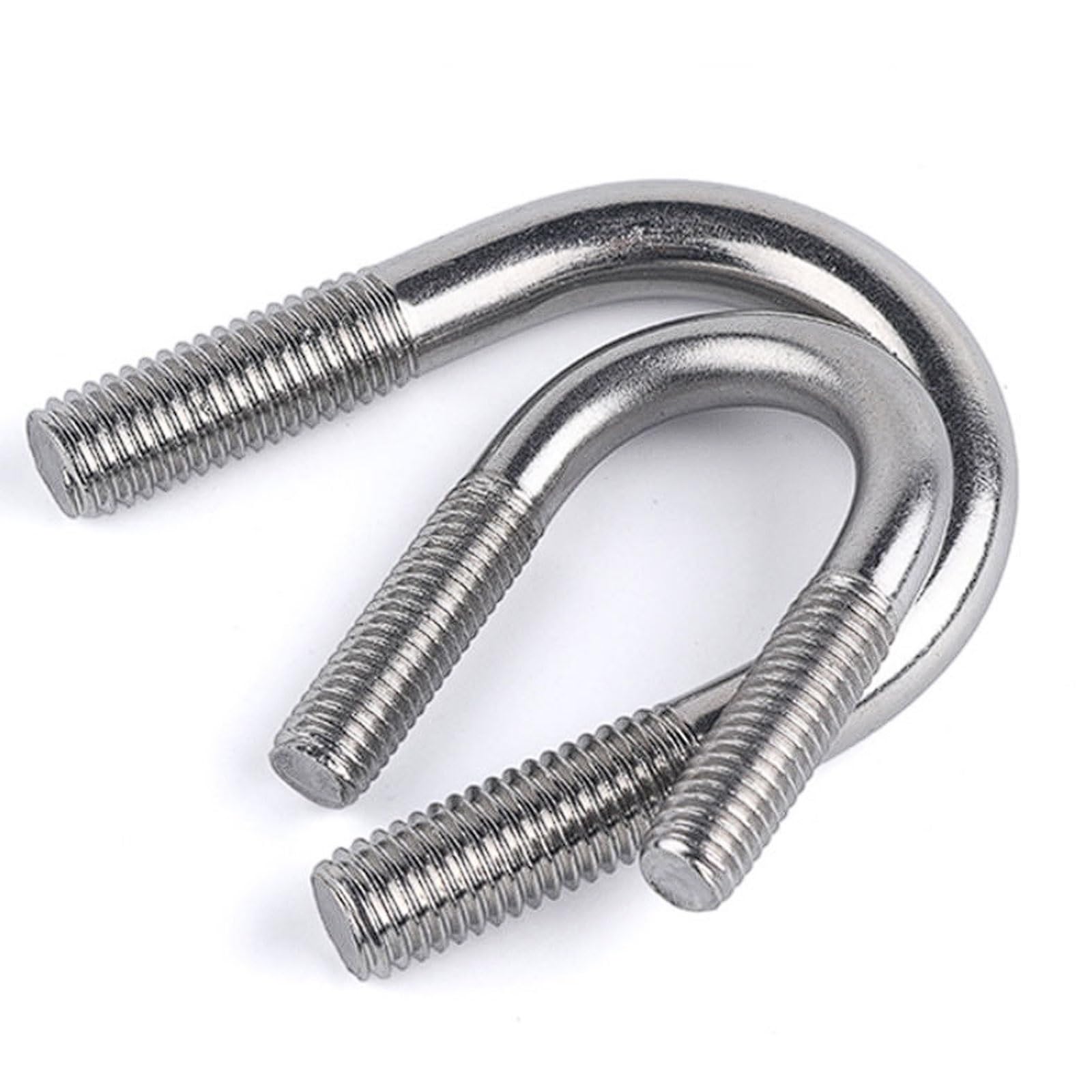 U-Bolzen aus Edelstahl 304, M8-Gewinde, 22–325 mm, mit Muttern