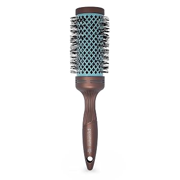 Spornette Ion Fusion Ceramic Round Brush for Blow Drying - Round Hair Brush for Blow Outs, Volume & Curling - Ion Bristles Help to Smooth Hair and Eliminate Frizz & Static 2.5 Inch