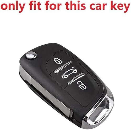 Miniatura 3 de TPU Car Fold Key Case Full Cover, for Peugeot 306 407 807 for Citroen C1 C2 C3 C4 C5 DS3 DS4 DS5 DS6 Remote Key Shell
