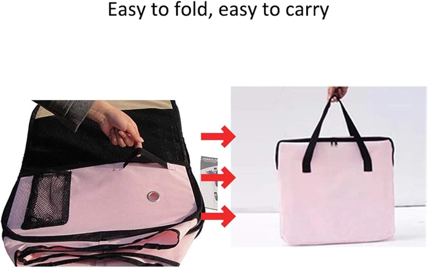 Dog cage Red Pet Portable Foldable Playpen Exercise Kennel Dogs Cats Indoor/Outdoor Removable Mesh Shade Cover Dog House (X)