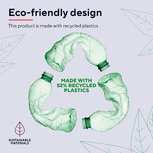 Fyda Mouse con Filo, Design Sostenibile, 600-5000 DPI, 6 Pulsanti, Forma Sagomata, Mouse Ergonomico con Cavo USB 150 cm per Laptop, PC, Computer, Macbook, Ufficio - Nero - Mouse gaming - Immagine 2