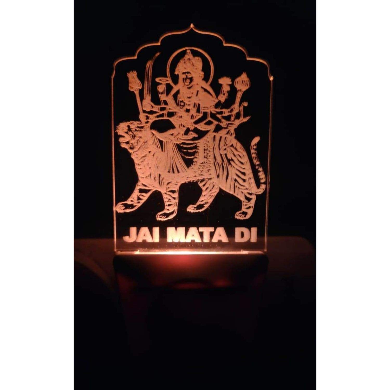 3枚セット 自由の女神・ライオンデザイン 証明書付き Buy Stab Loyal Jai MATA Di 3D Illusion Design Night Lamp is