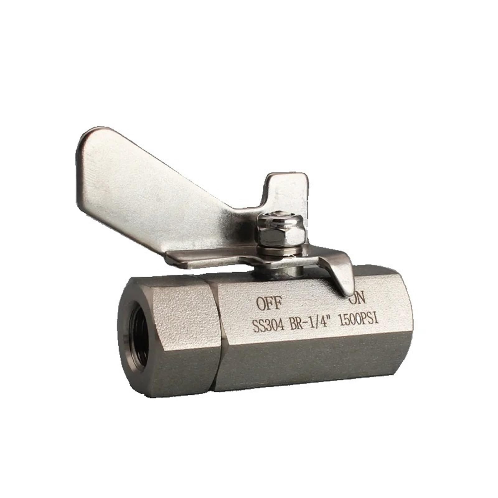 Válvula de bola de acero inoxidable 304 hembra de 3/8 pulgada de alta resistencia