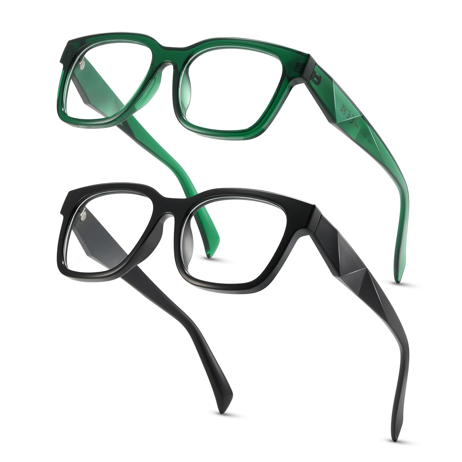 MASDUN Oversized Blue Light Glasses for Woman Rectangle Bluelight Blocking Glasses Anti Eyestrain UV Glare Protection