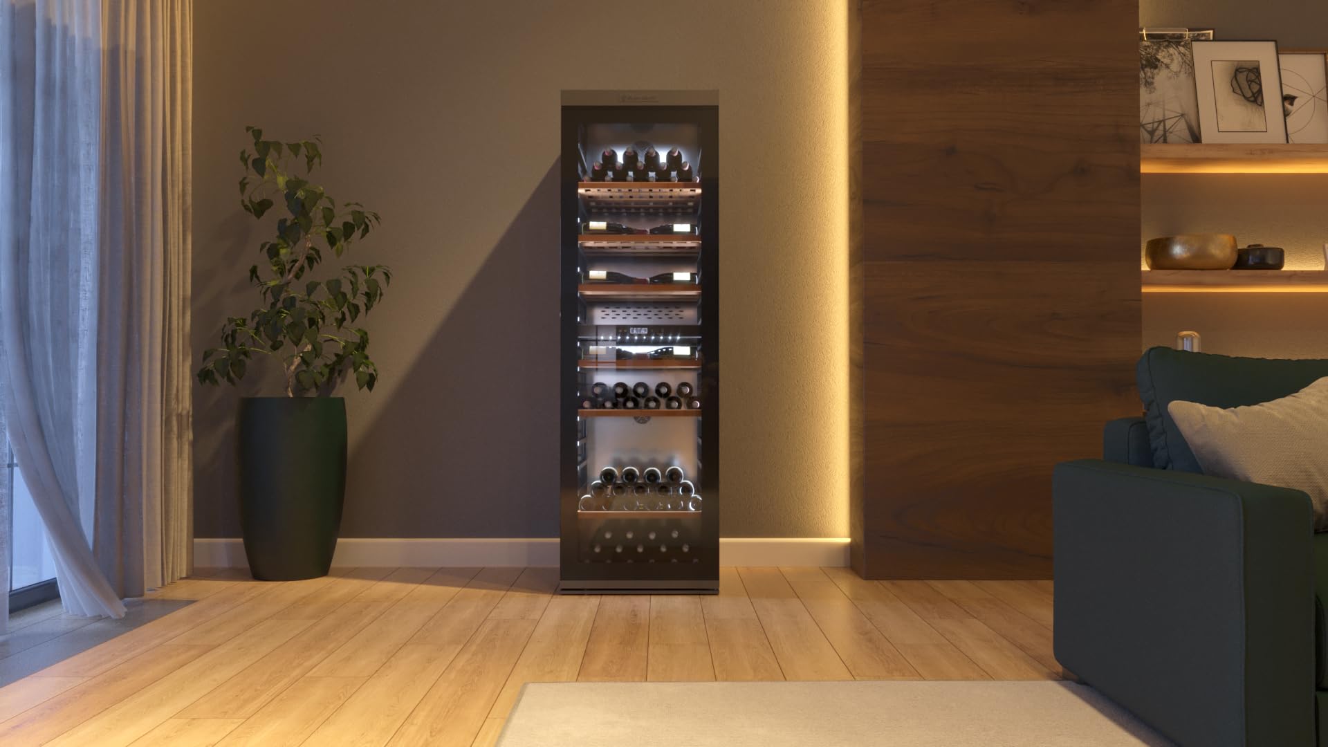 CLIMADIFF - MILLESIME240DB - 2 Zonen Lager-Weinkühlschrank für 237 Fl.