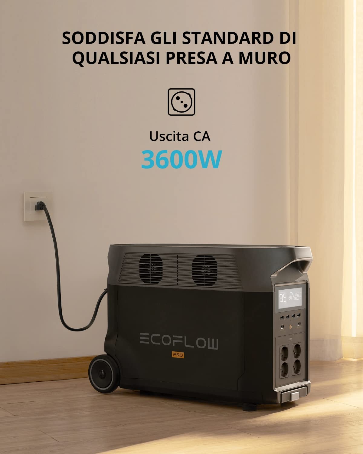 ECOFLOW DELTA Pro Generatore di Energia Portatile 3,6 kWh-25 kWh Ricondizionato