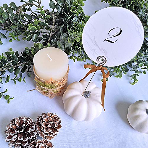 Exquiss 50 Pcs 6" Stand Card Holders Place Cards Holder Photo Picture Note Clip Holders Memo Holder Note Clamp Clay Cake Accessories for Wedding Party Table Number Name Sign (50) - Thumbnail 3