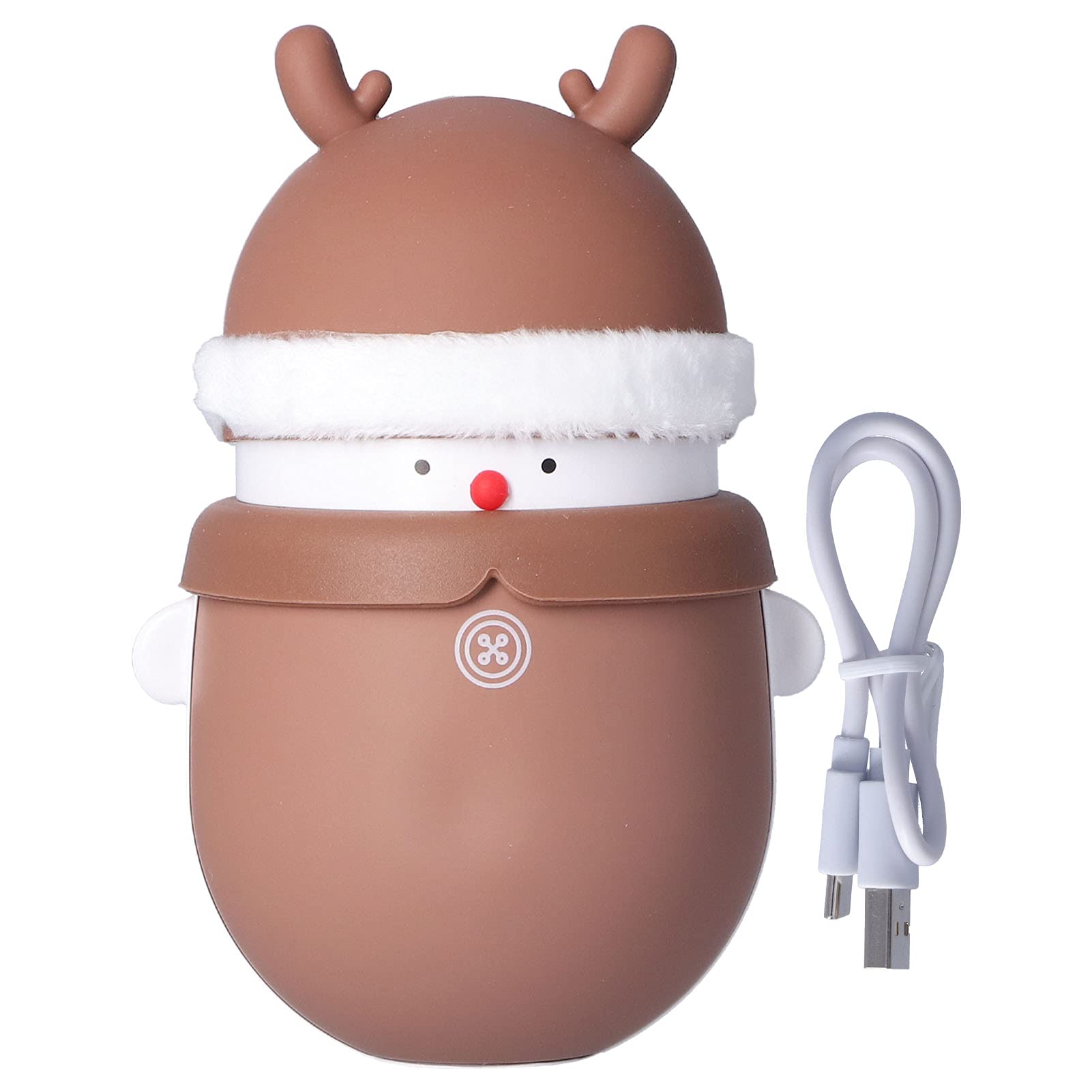 Calentador de Manos Reutilizable Power Bank 6000mAh 2 en 1 Calentador USB portátil Temperatura Ajustable Mini diseño Lindo para Actividades de Invierno al Aire Libre Plástico ABS