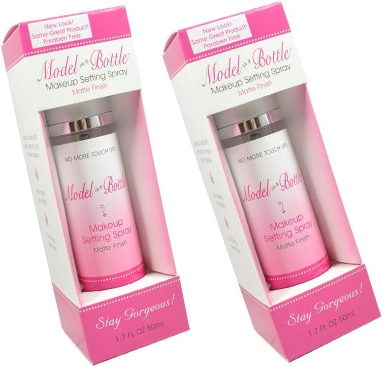2 X Model in a Bottle Original Makeup Setting Spray Matte Finesh Stay Gorgeous : 1.7 fl oz