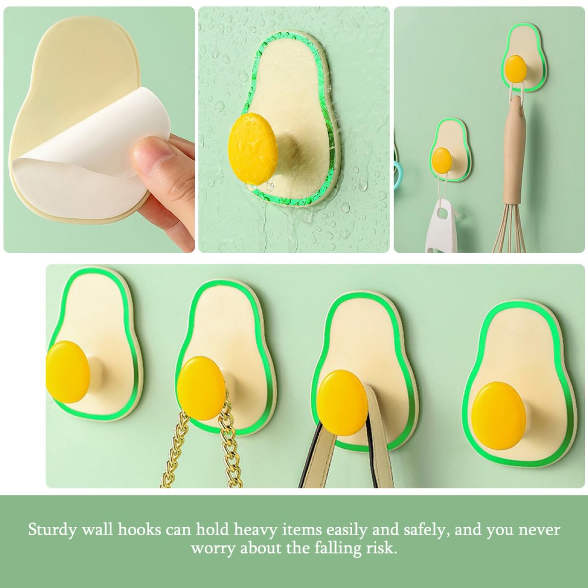 HOMSFOU 20piezas Ganchos Adhesivos De Pared Soporte Multifuncional Para Toallas Instalación Rápida y Fácil Alta Capacidad De Carga Diseño Sin Daños Para Cocina y Baño
