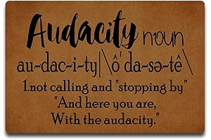 Audacity Door Mat: From Funny to Farmhouse Chic