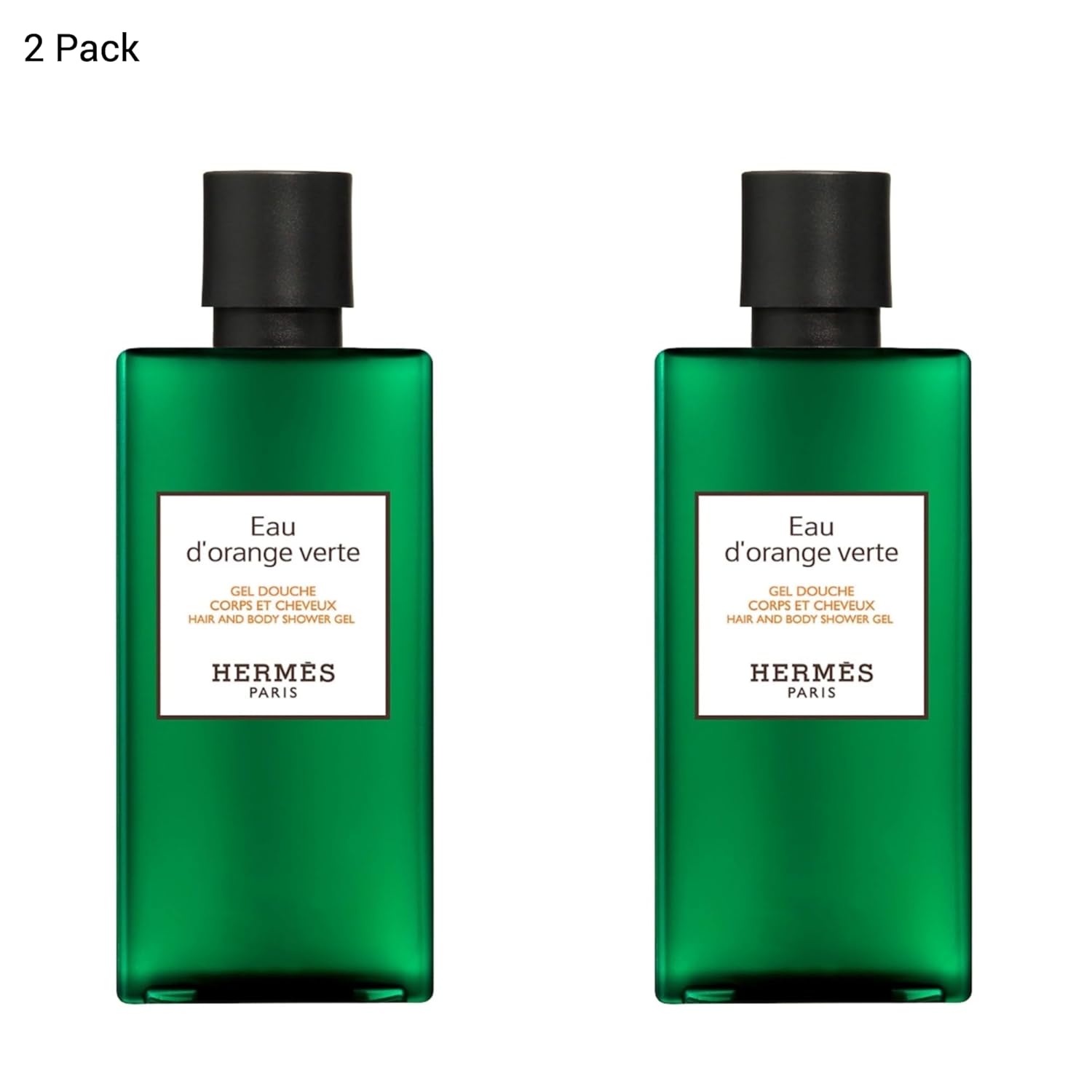 Hermes Eau d'Orange Verte for Unisex Hair and Body Shower Gel 5.4oz (Two 2.7 Ounce Bottles) - Image 2