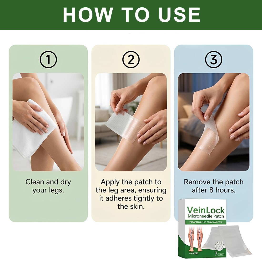 Cerotto Microaghi Per Gambe, Con Effetto Termico, Supporta La Muscolatura Delle Gambe, Migliora Il Benessere, Traspirante, Delicato Sulla Pelle, Facile Da Applicare