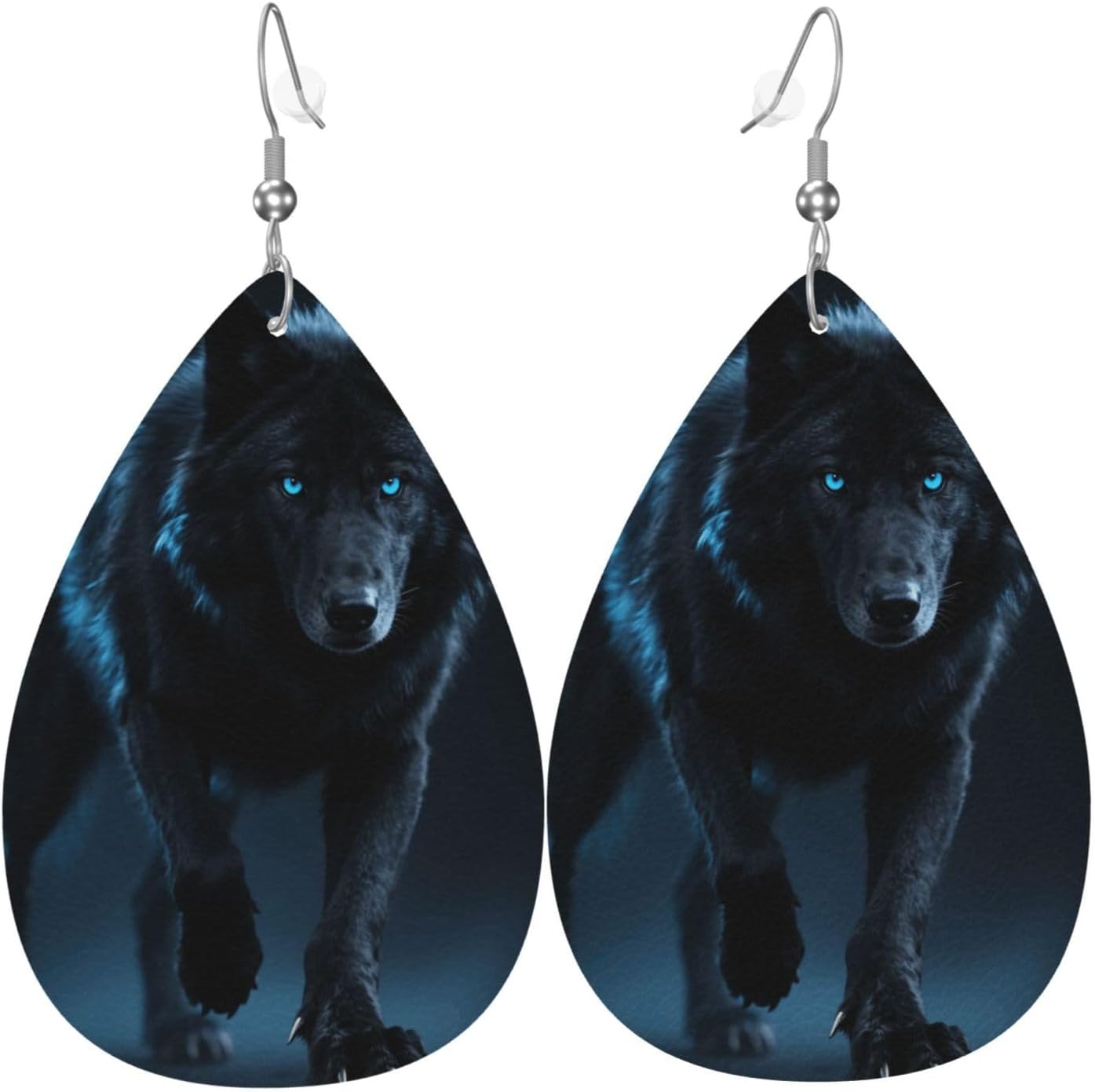 Leather Earrings for Women Teardrop Earring Dangle Drop Jewelry Accessories