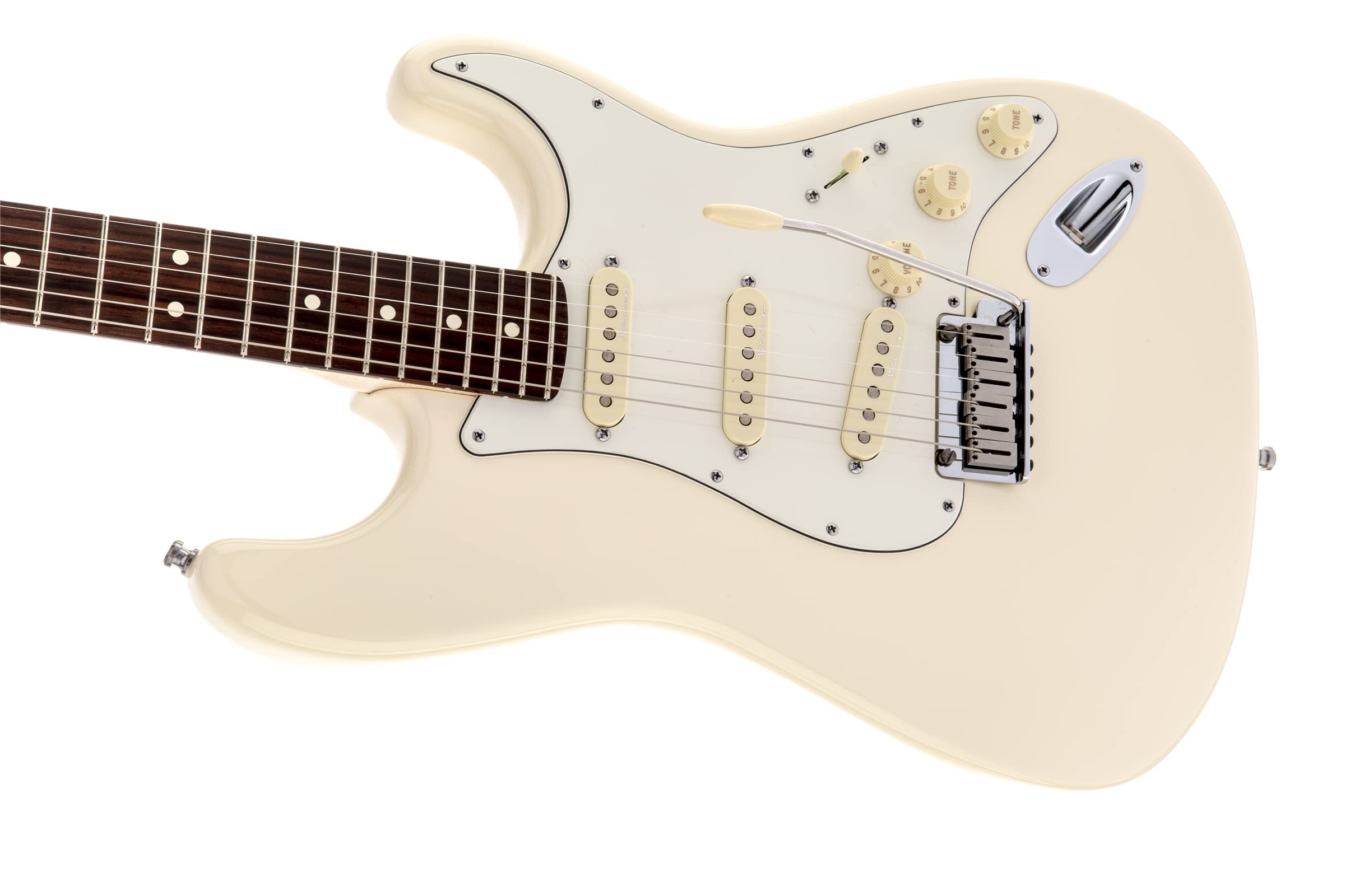 Amazon.com: Fender Jeff Beck Stratocaster Olympic White Bundle