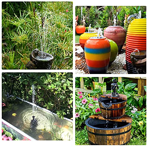 image for AISITIN DIY Solar Water Pump Kit for Water Feature Outdoor, Solar Powe