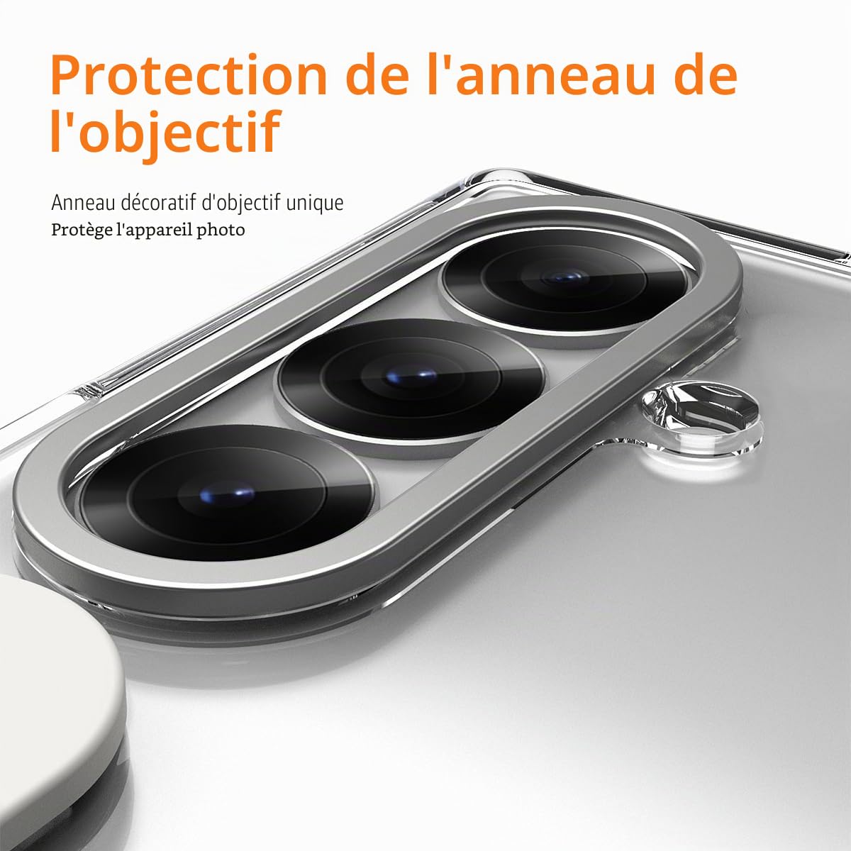 Coque pour Samsung Galaxy Z Fold 7 avec protecteur d'écran intégré/Boucle à bague pour les doigts/Protection des charnières/Support avec pied et protection contre les chocs - Étui souple antidérapant