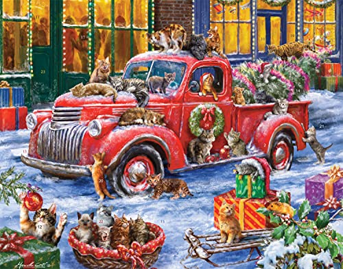 Vermont Christmas Company It's a Cats' Christmas Advent Calendar (Countdown to Christmas) with 'A Kittens Christmas' Poem
