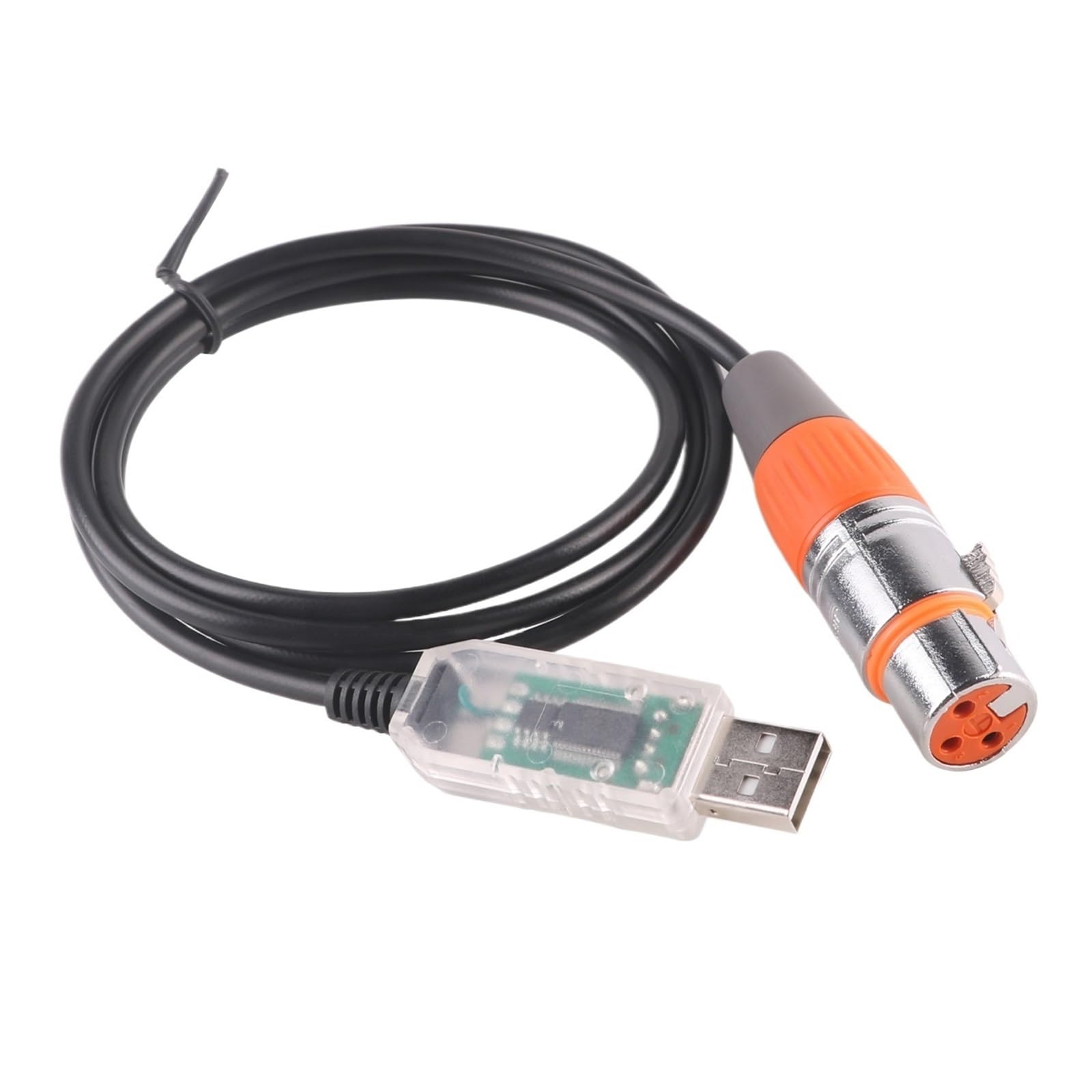 Convertitore da USB a seriale Adattatore di interfaccia da USB a DMX Controller di illuminazione DMX512 Dimmer Interfaccia USB Led Dmx512 con CD(5.0m)