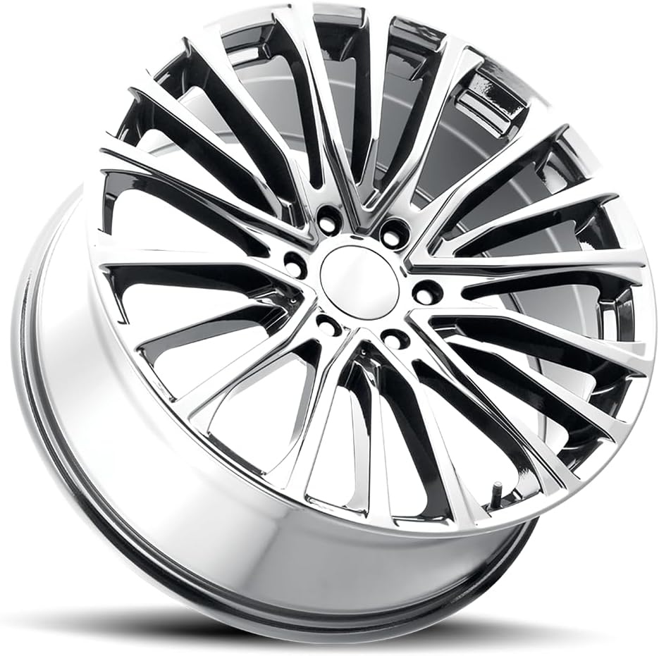 Replica ES2 Wheel 22x9 inch Aluminum Rim 22 inch Chrome 6 Lug Multispoke for Truck/SUV ES2 229-6139-28 C