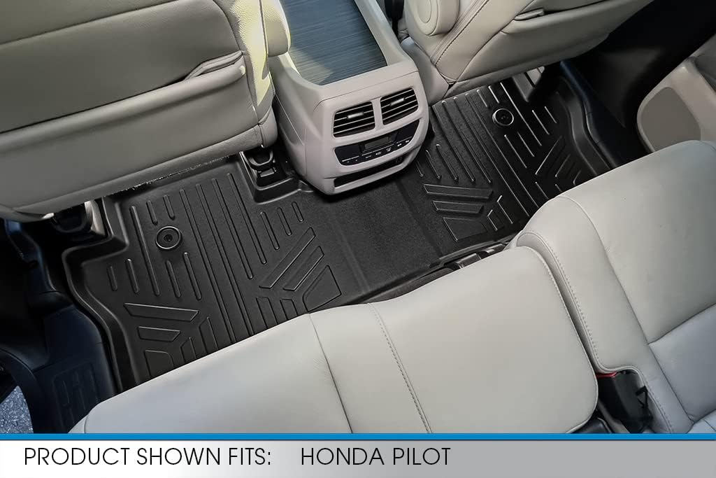MAXLINER Floor Mats 2nd Row Liner for 2016-2022 Honda Pilot