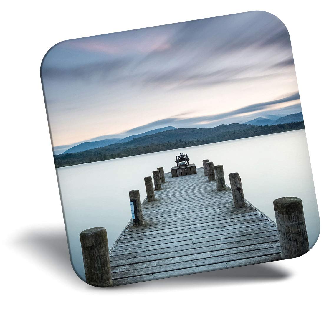 Destination Vinyl Ltd Multicolor Fridge Magnet - Lake District Ambleside England 16356