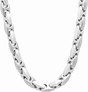 Men's Mariner Link Chains - Diverse Collection of Stainless Steel Necklaces with Secure Clasps